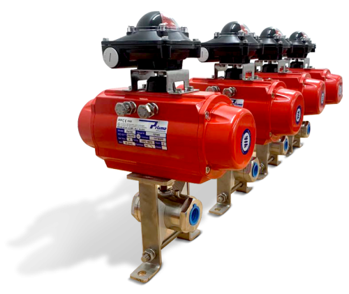 Actuated valves