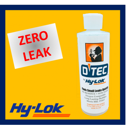 Check for leaks with Hy-Lok