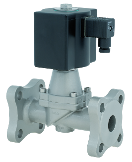 Flanged 2 ways solenoid valve direct or indirect acting