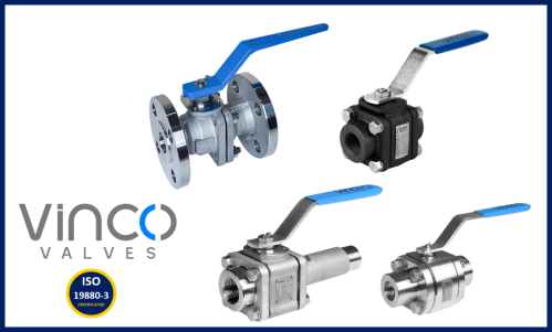 Vinco ball valves for hydrogen